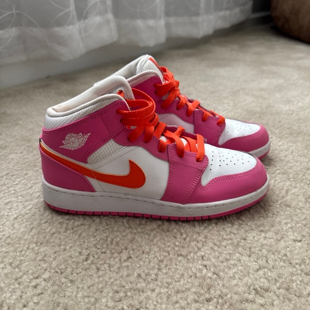 Jordan Kids Sneakers Pink Orange White